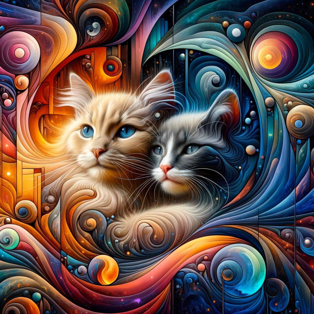 Heartwarming bond between cat and kitten