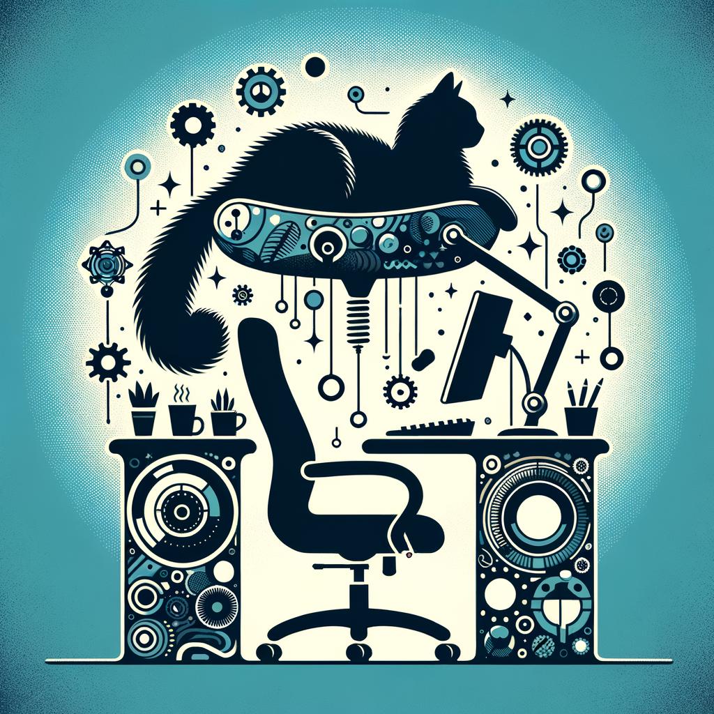 Introducing the ERGO PURRCH™ Desk-Mounted Cat Bed